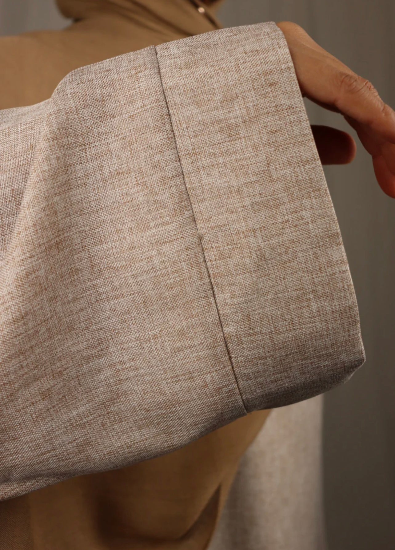 Linen Abaya- Sand