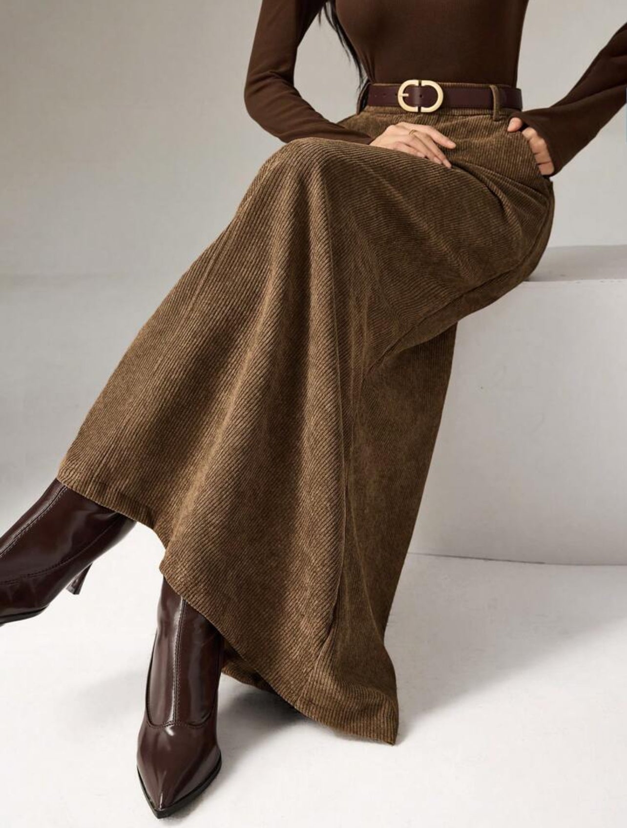Corduroy Maxi Skirt