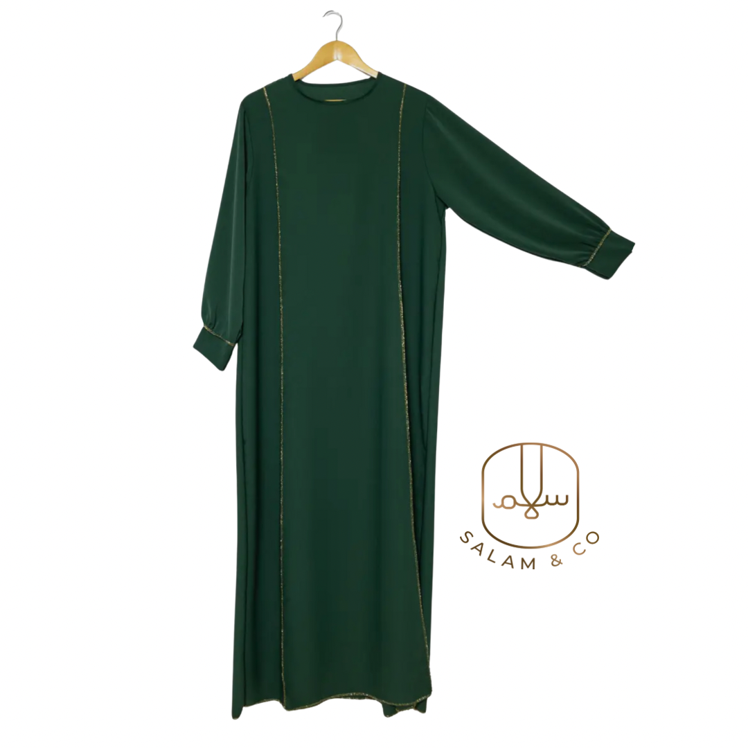 Gold Trim Abaya