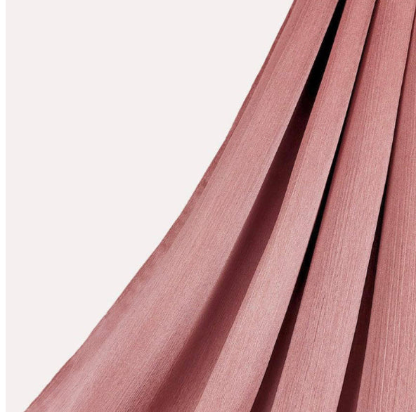Silk Satin Crinkle Hijab - Rose