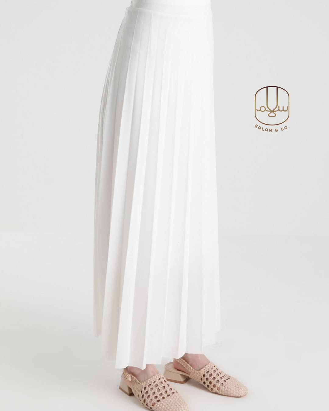 Pleated Maxi Skirt