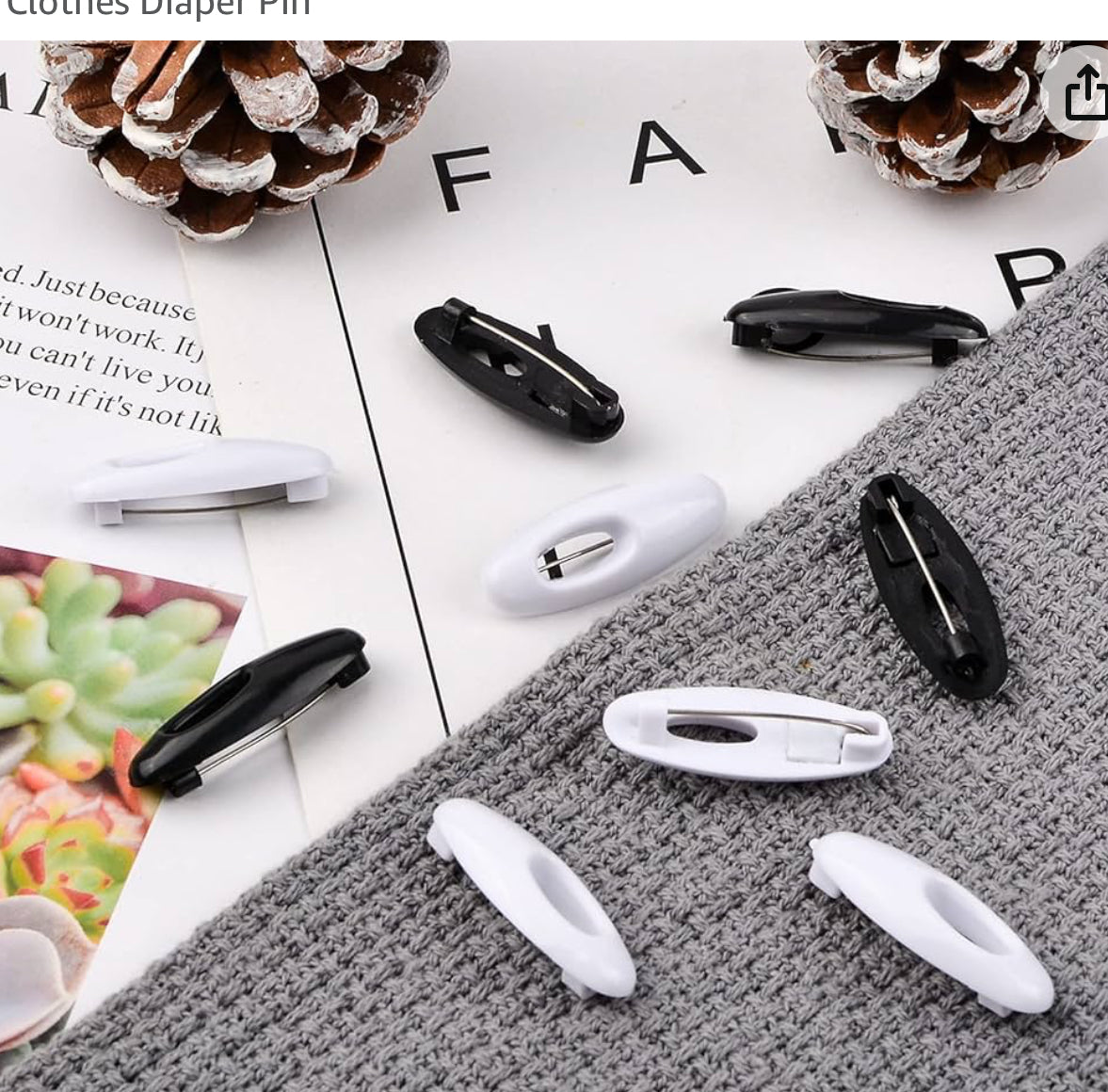 Individual No Snug Hijab pins