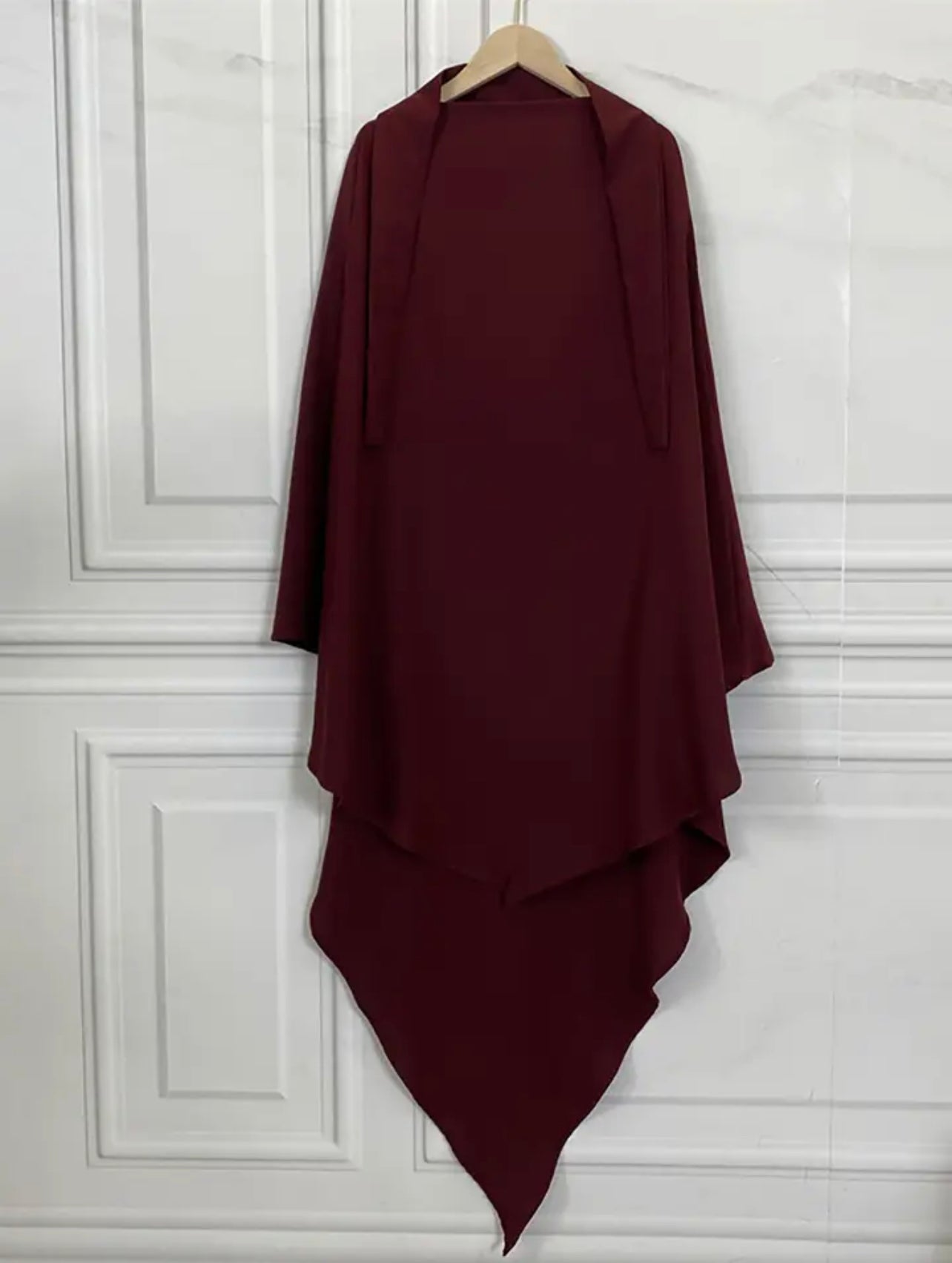 DIAMOND KHIMAR- MAROON