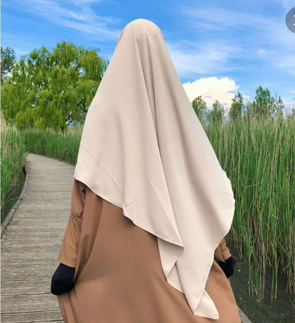 DIAMOND KHIMAR -TAN - Salam Fashion