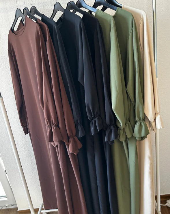 Ruffle Sleeve Abaya - Jazz