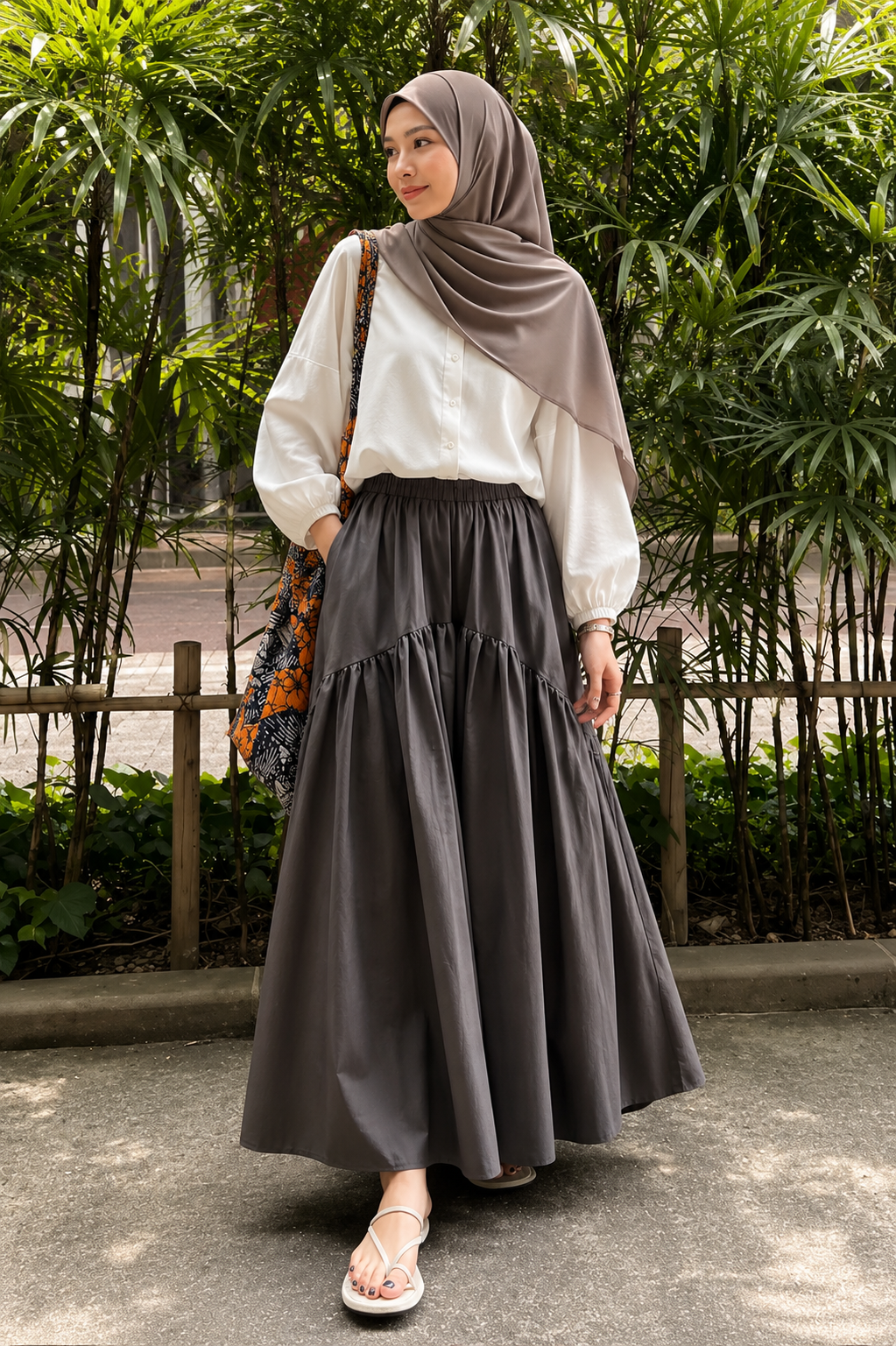 The Safa Tiered Maxi Skirt - Salam Fashion