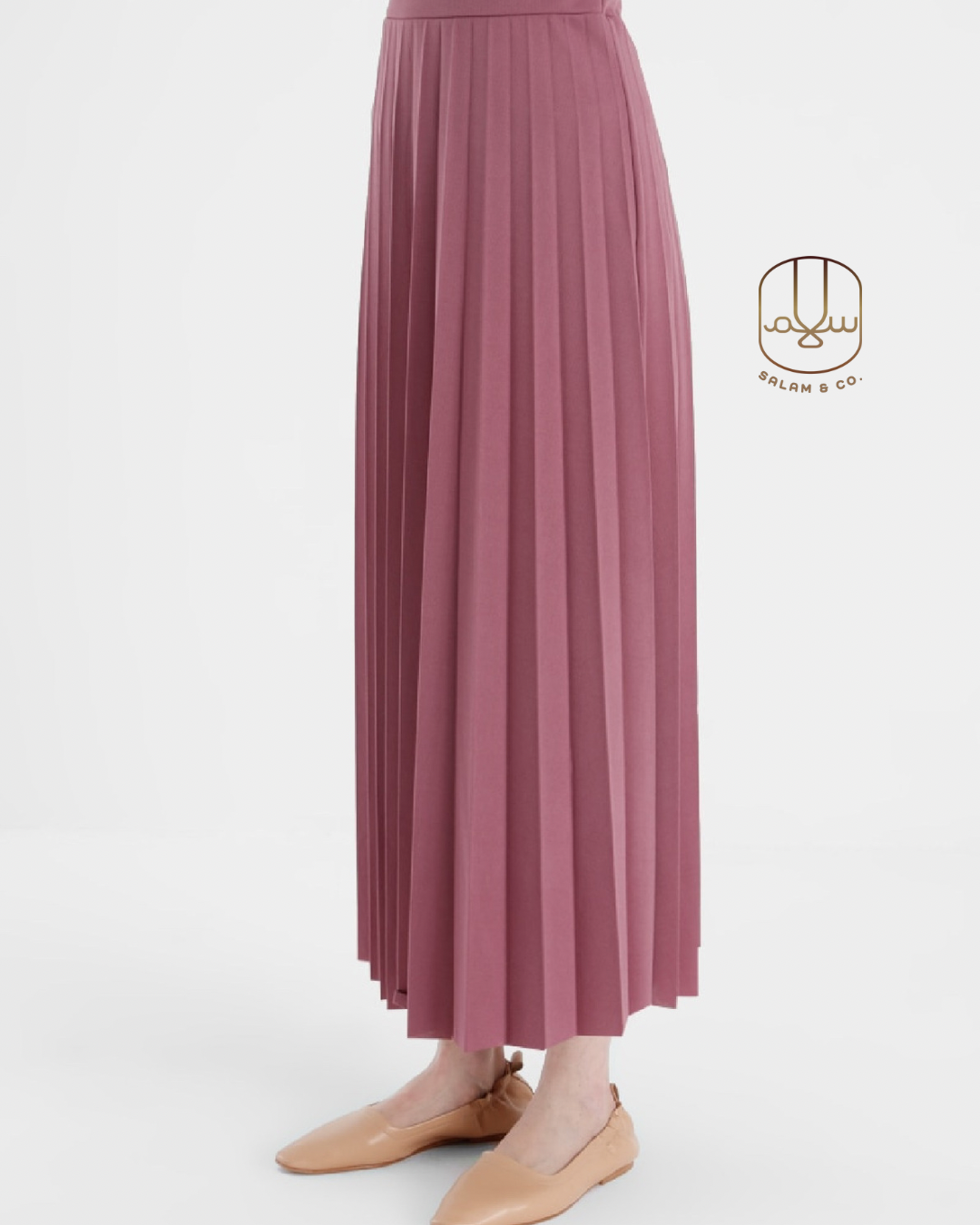 Pleated Maxi Skirt
