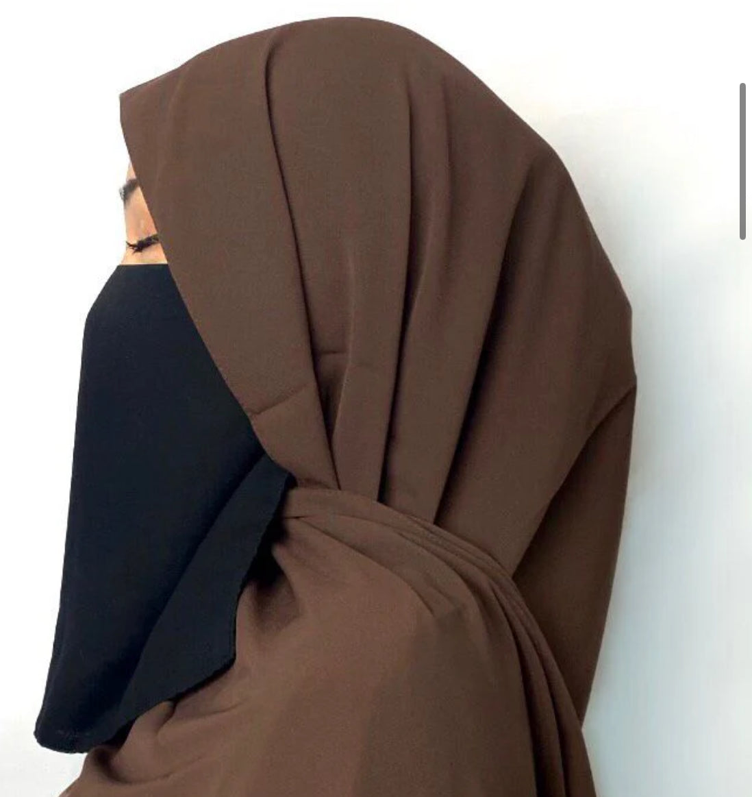 SINGLE HALF NIQAB - lightweight breathable