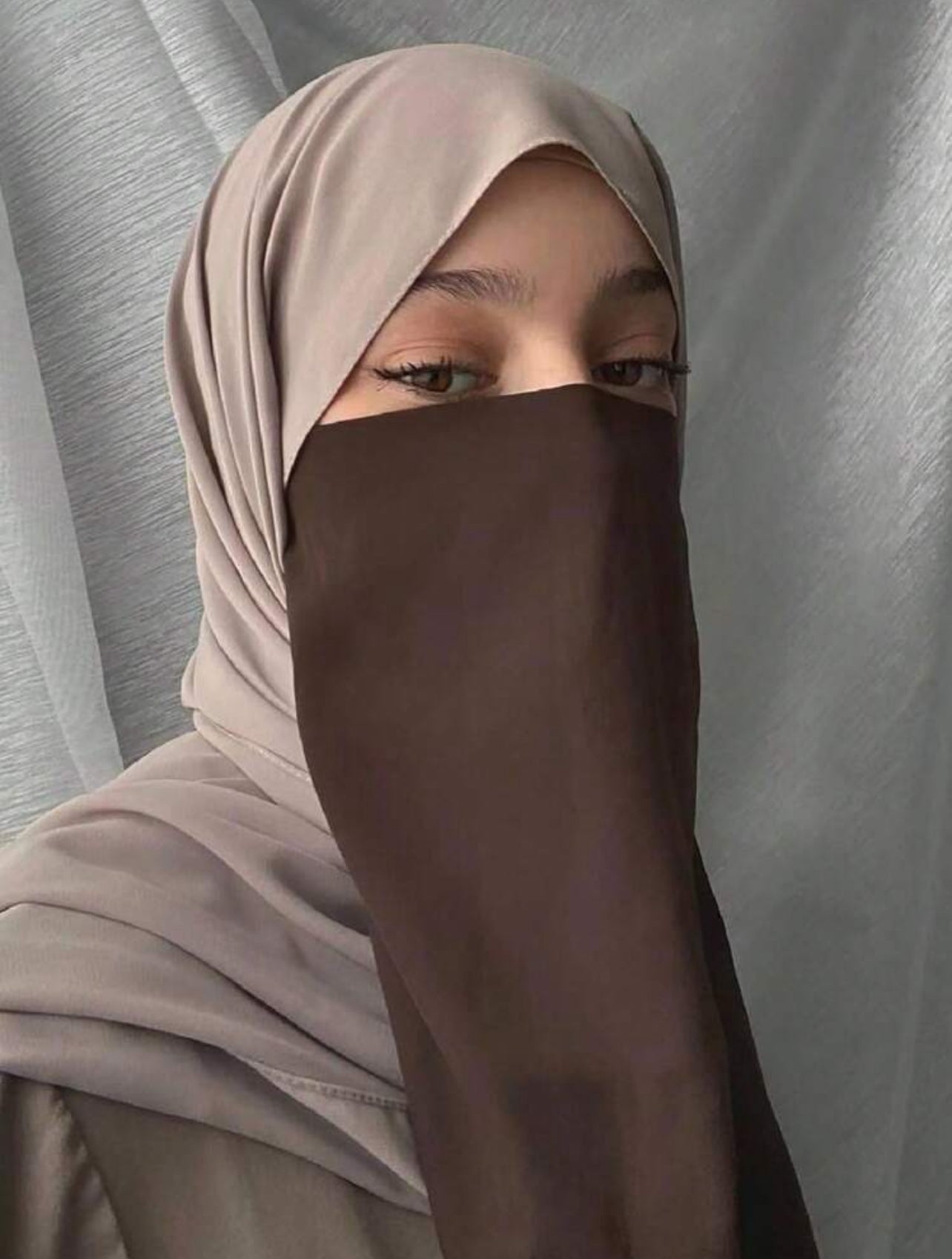 SINGLE HALF NIQAB - lightweight breathable