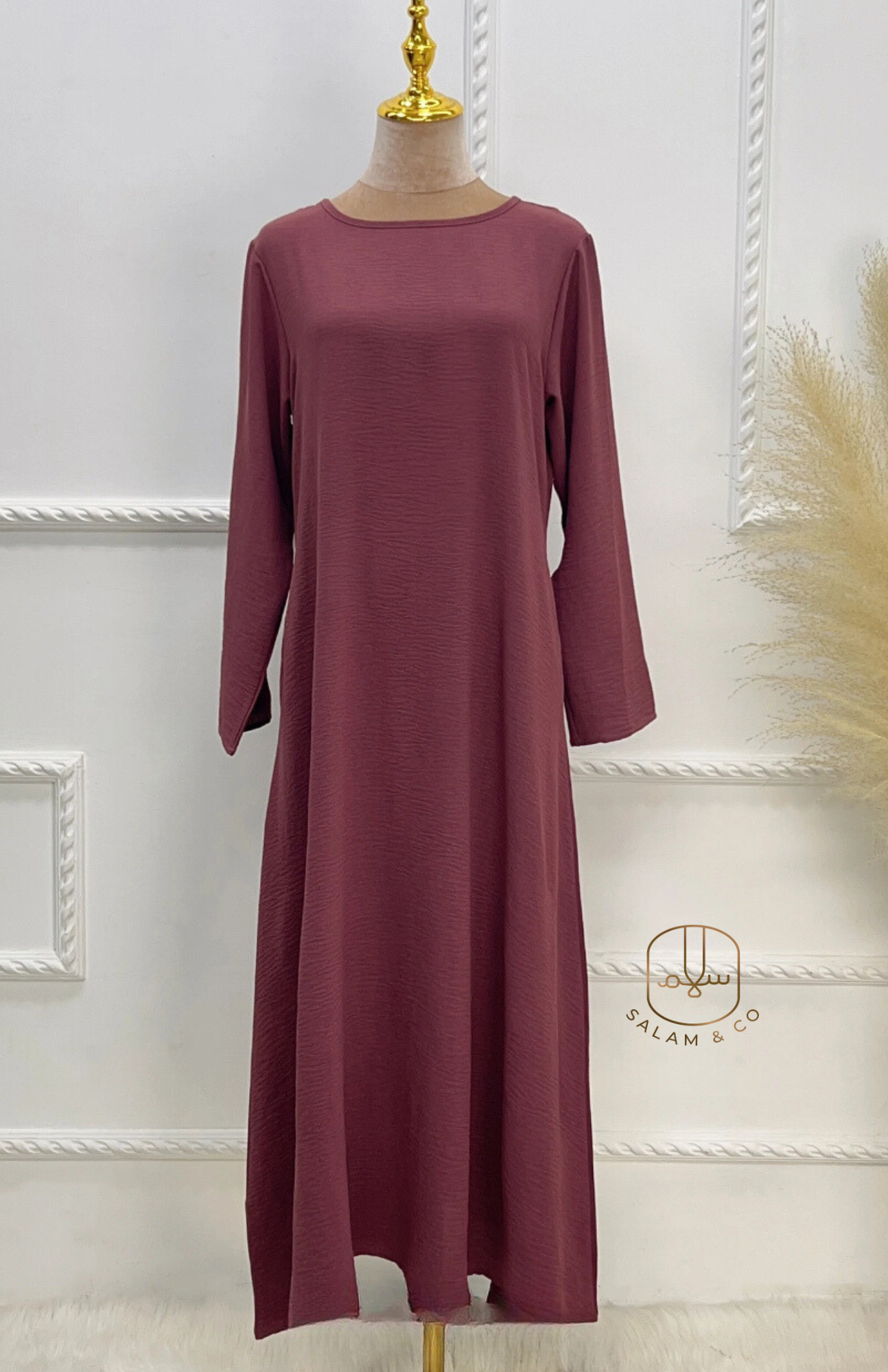 Lightweight Crepe Abaya with Pockets