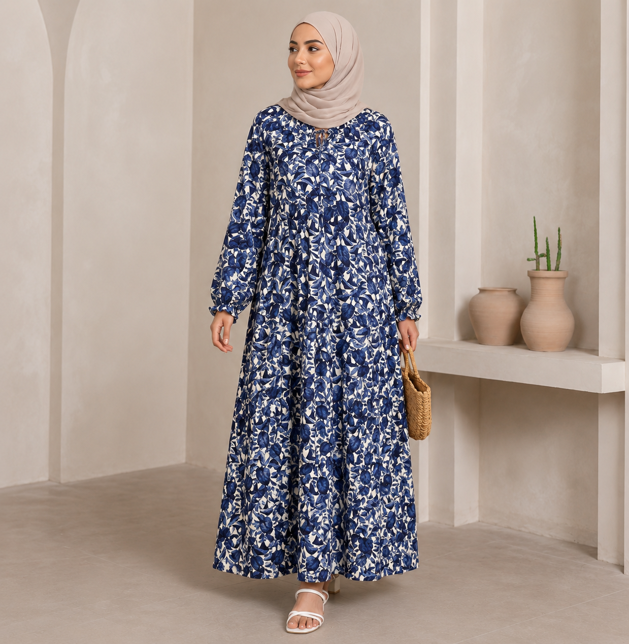 The Indigo Bloom Dress