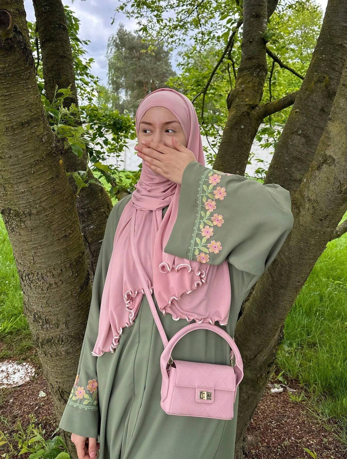 Ruffle Jersey Hijab