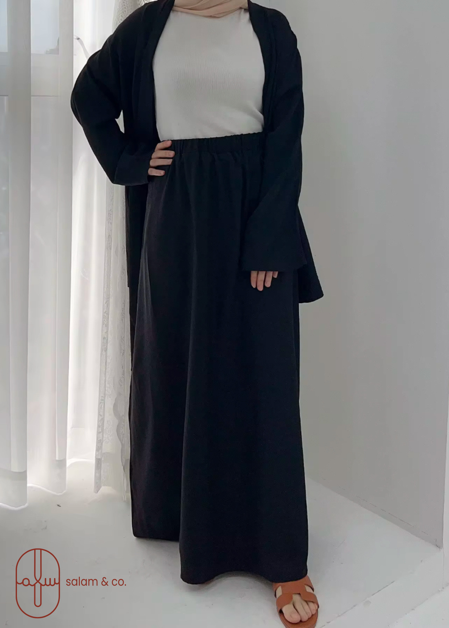 Kimono Style Co-ord -Maxi Skirt