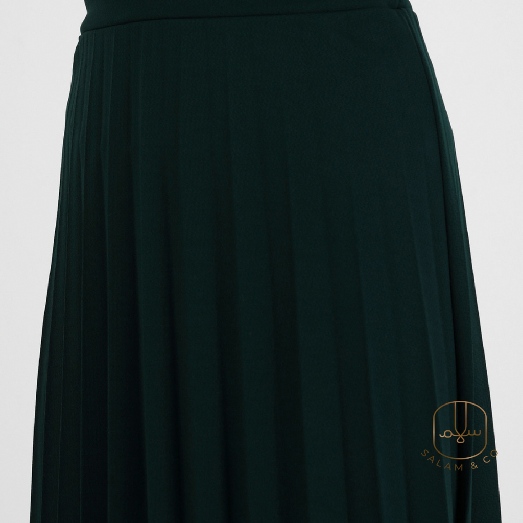 Pleated Maxi Skirt