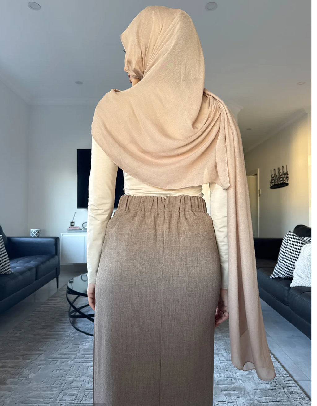 Luxe Minimalist Skirt & Abaya Set