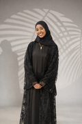 Floral Embellished Abaya Set - Salam Fashion