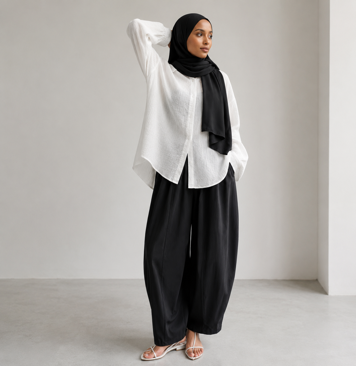 The Zeinah Cotton Barrel Pants - Salam Fashion