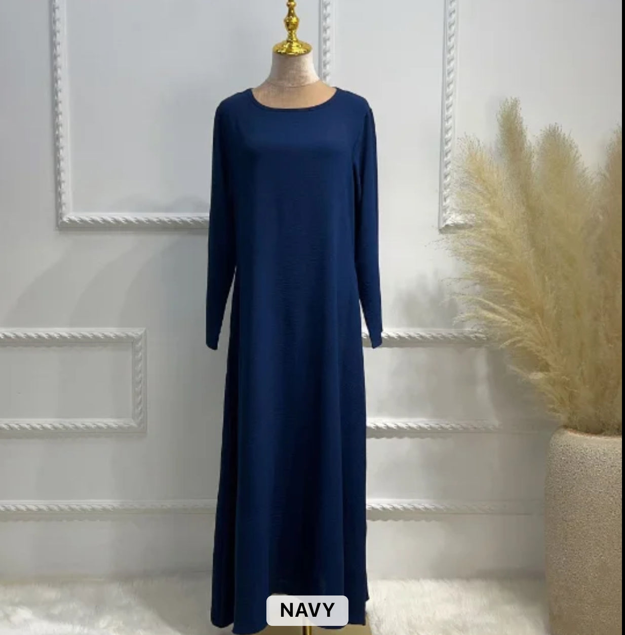 Lightweight Crepe Abaya with Pockets