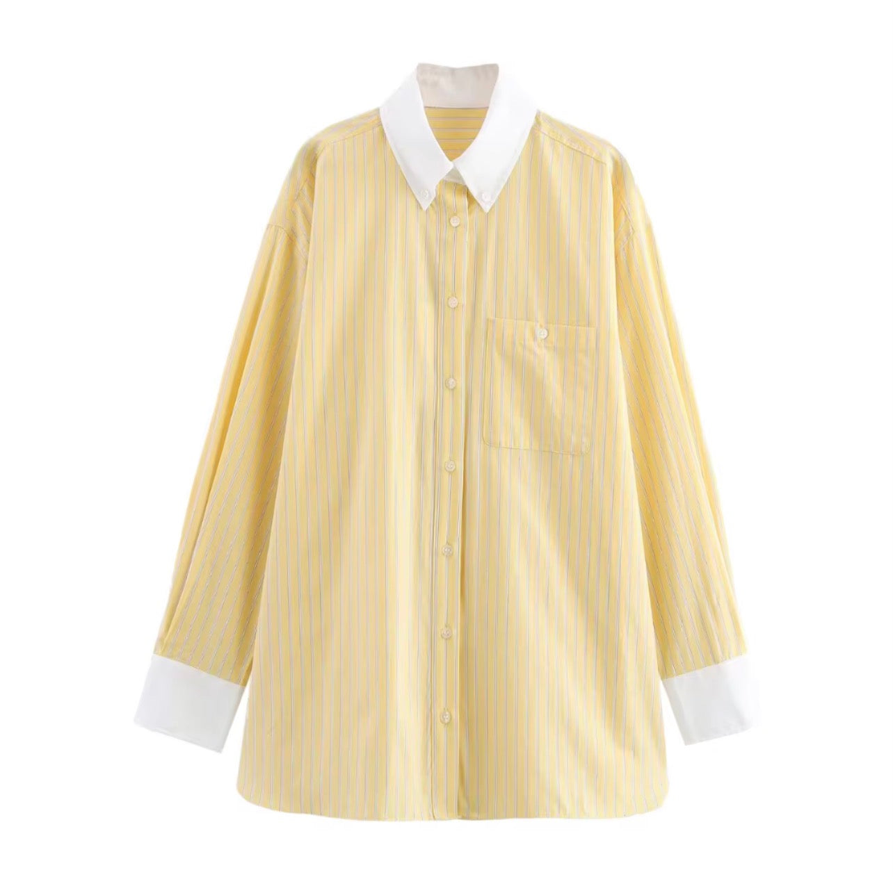 Amira Striped Button-Up