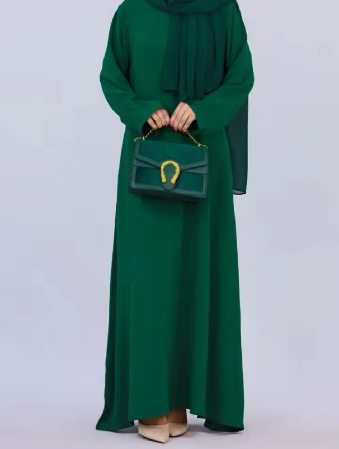 Lightweight Crepe Abaya with Pockets