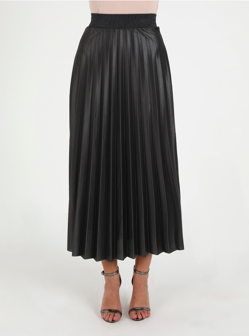 Pleated Maxi Skirt