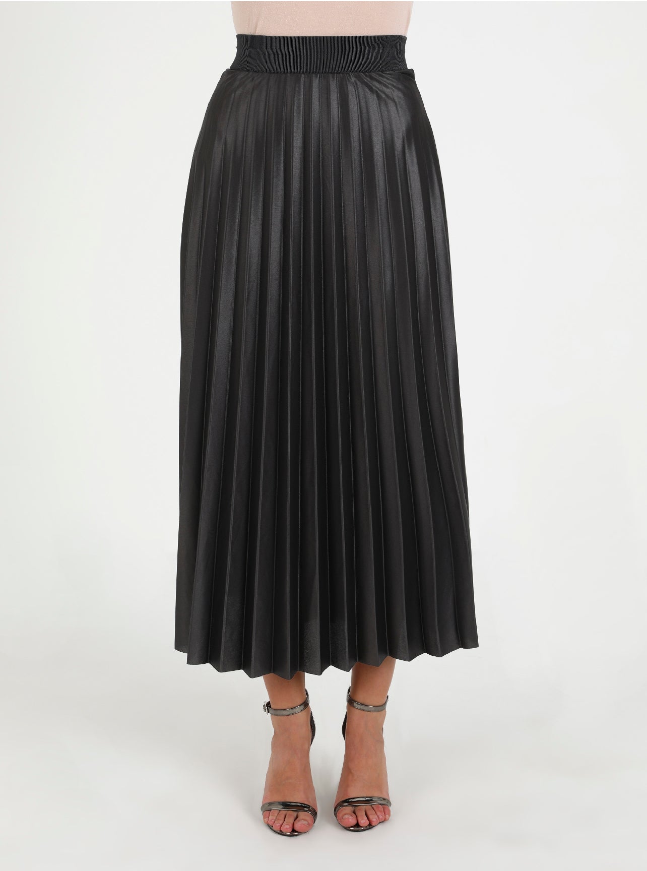 Pleated Maxi Skirt