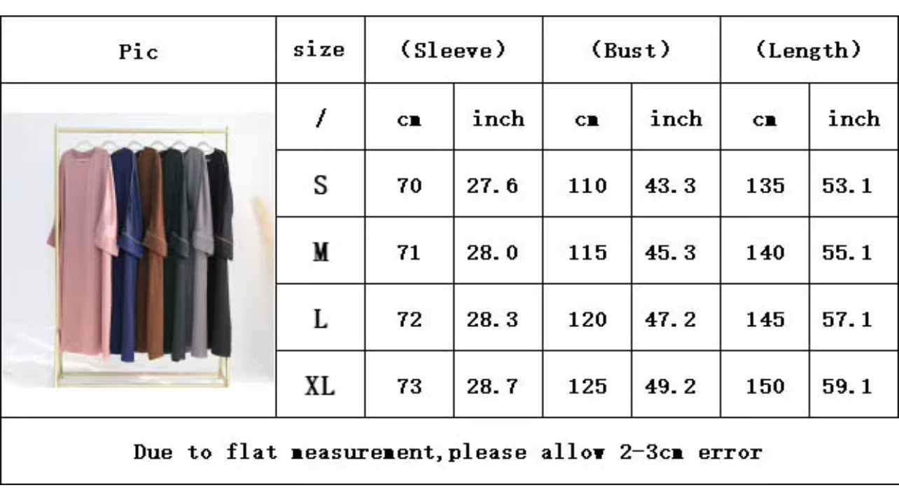 Gold Trim Textured Abaya