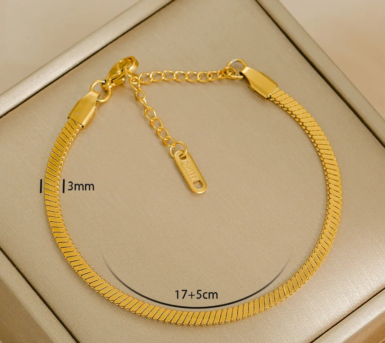 Chain Bracelet 18K Gold Plated