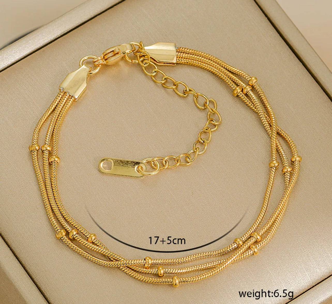 Chain Bracelet 18K Gold Plated