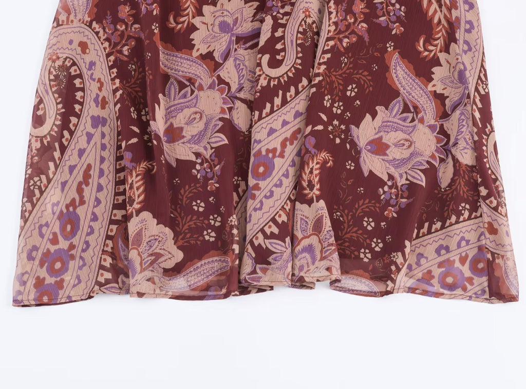 The Amara Floral Pleated Dress
