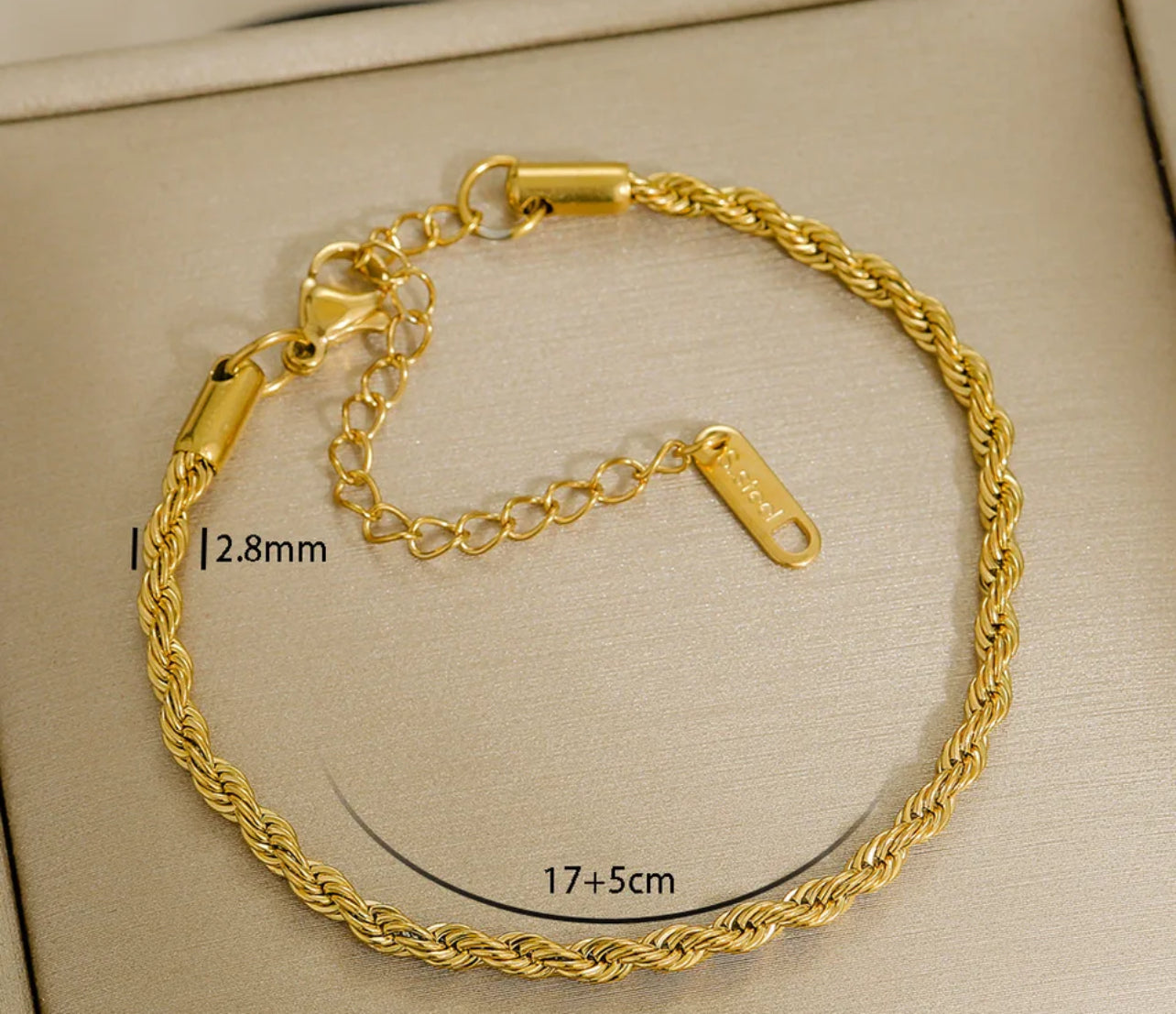 Chain Bracelet 18K Gold Plated