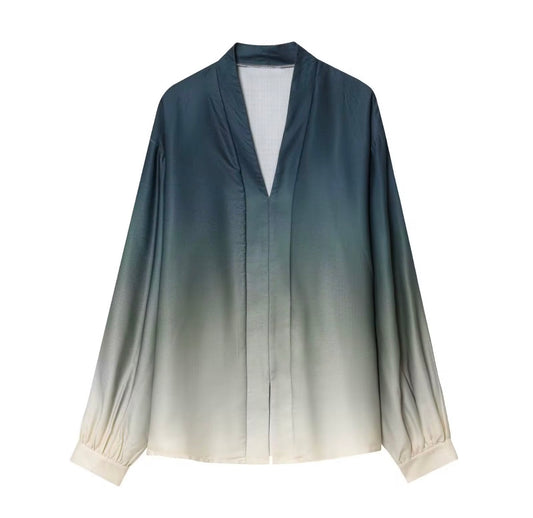 The Sereen Ombre Blouse - Salam Fashion
