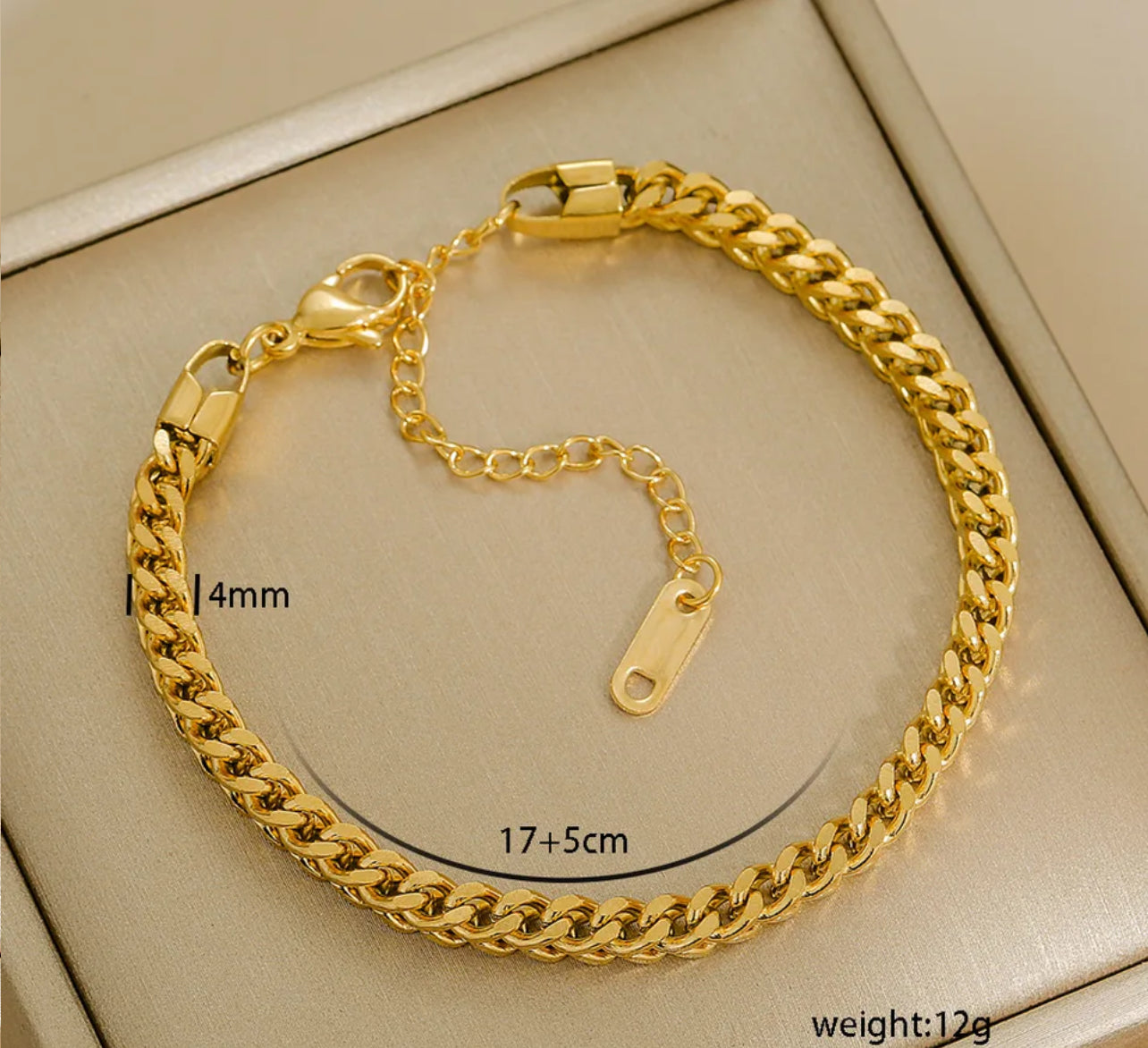 Chain Bracelet 18K Gold Plated