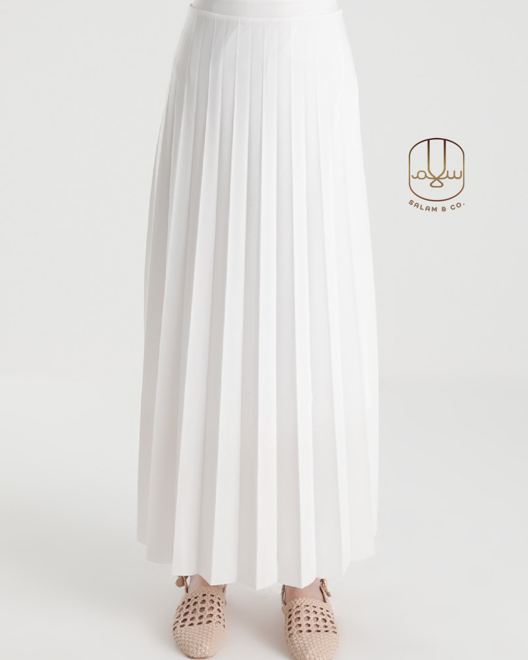 Pleated Maxi Skirt