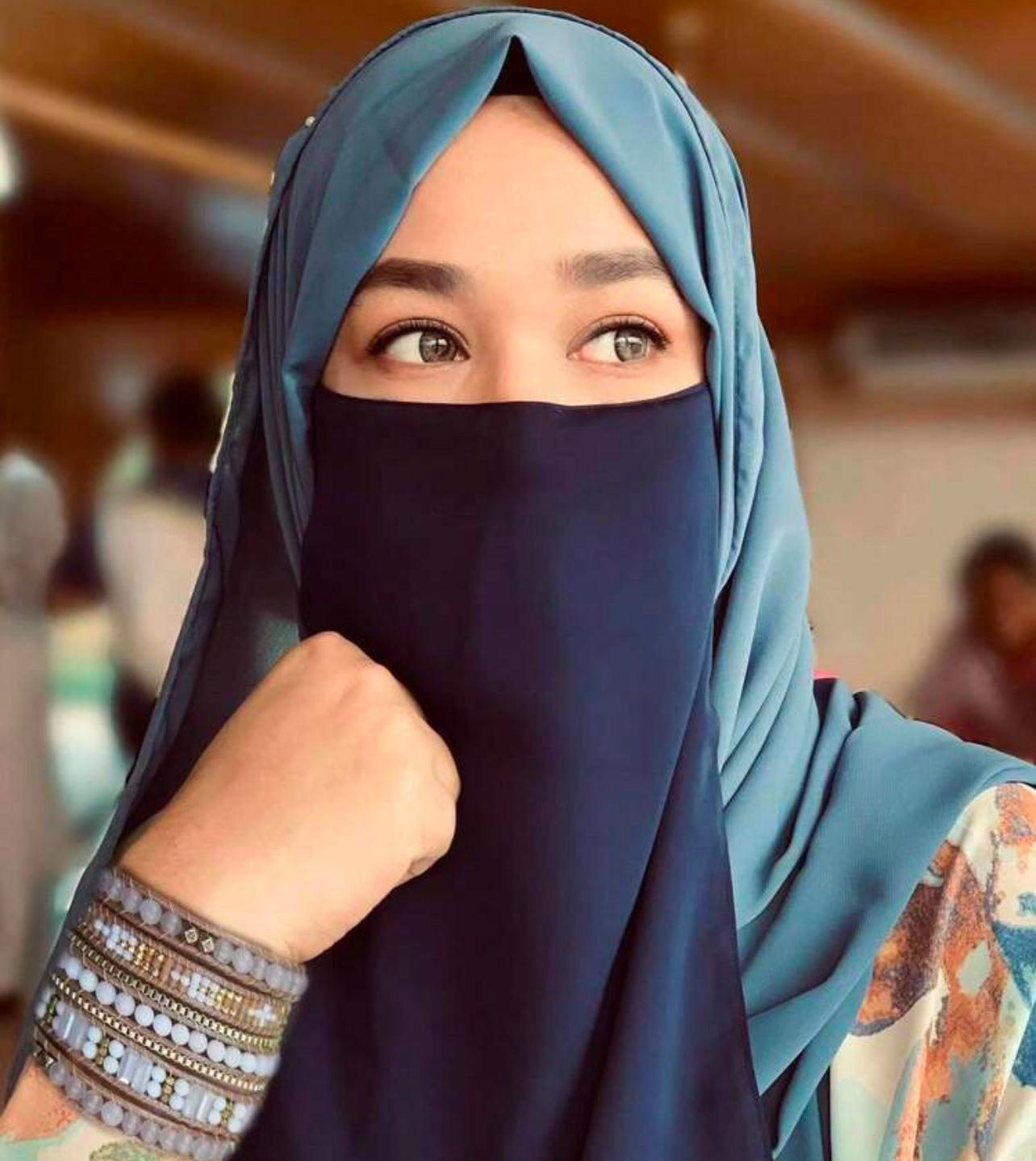 SINGLE HALF NIQAB - lightweight breathable