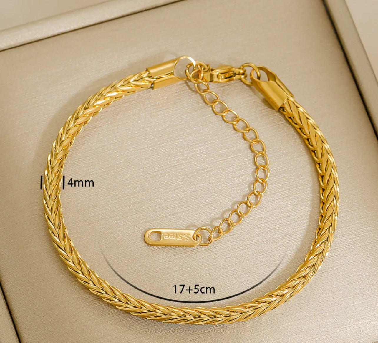 Chain Bracelet 18K Gold Plated