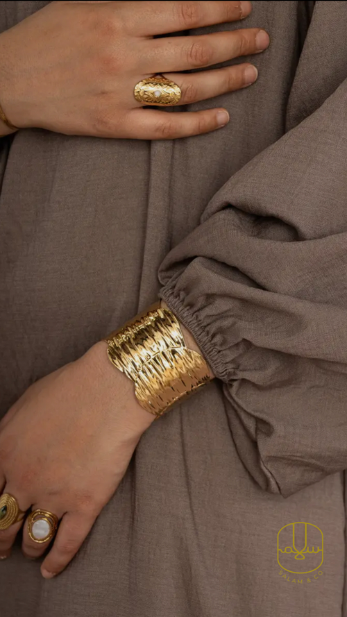 Bisan Balloon Sleeve Abaya - Salam Fashion