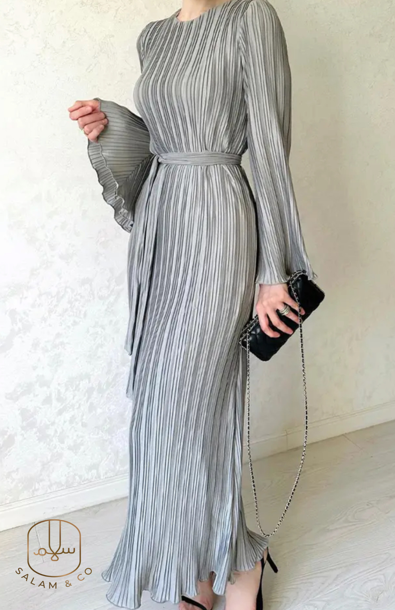 Pleated Maxi Dress