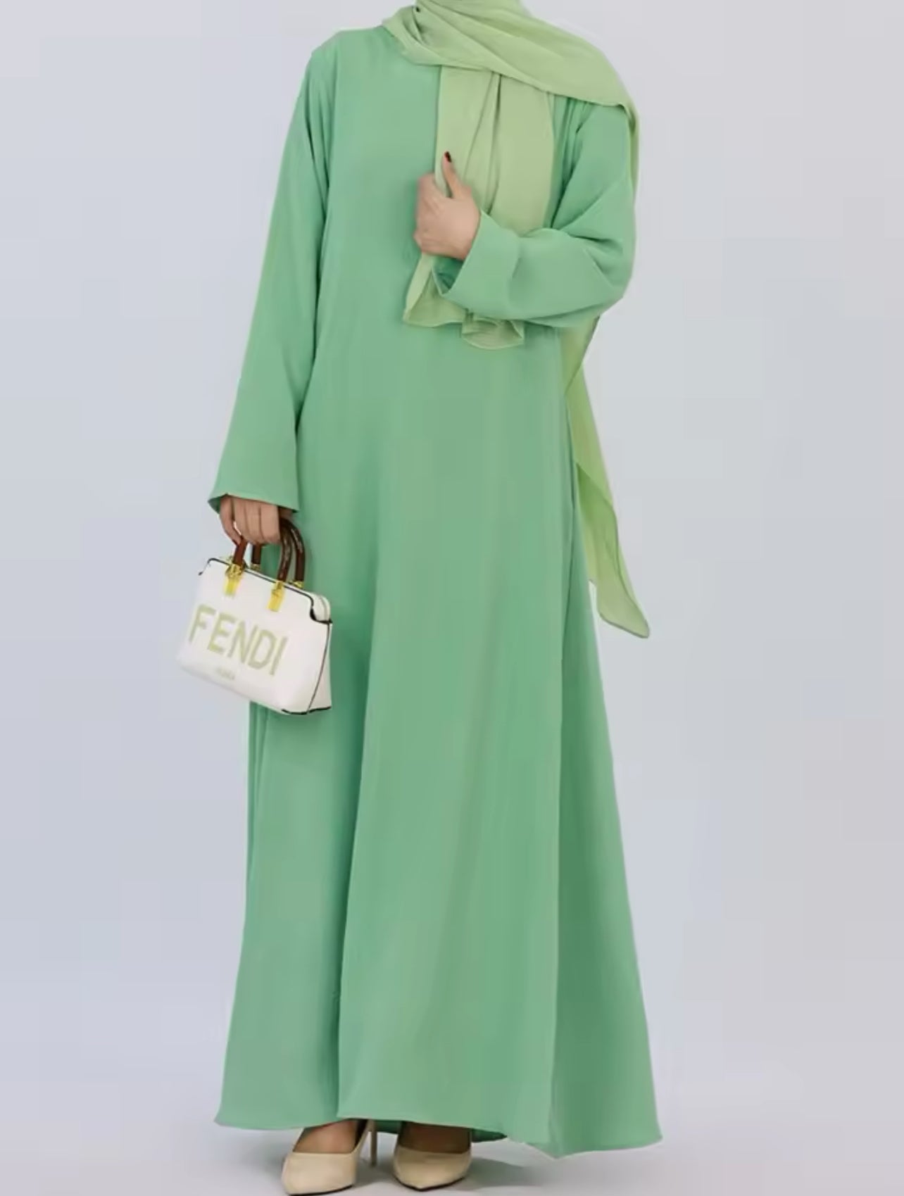 Lightweight Crepe Abaya with Pockets