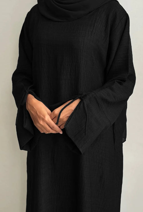 Balad Bow- Cuff Abaya - Salam Fashion