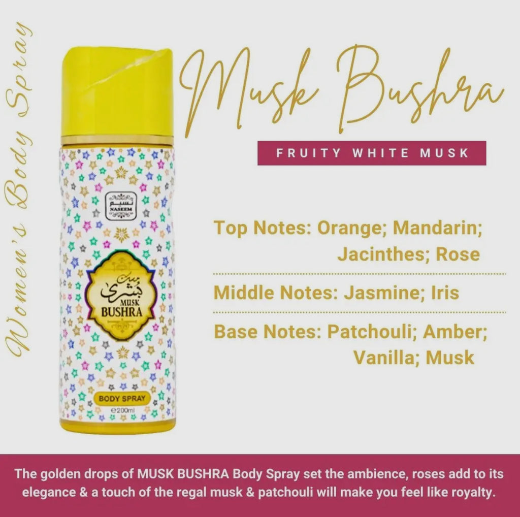 MUSK BUSHRA Body Spray - Salam Fashion