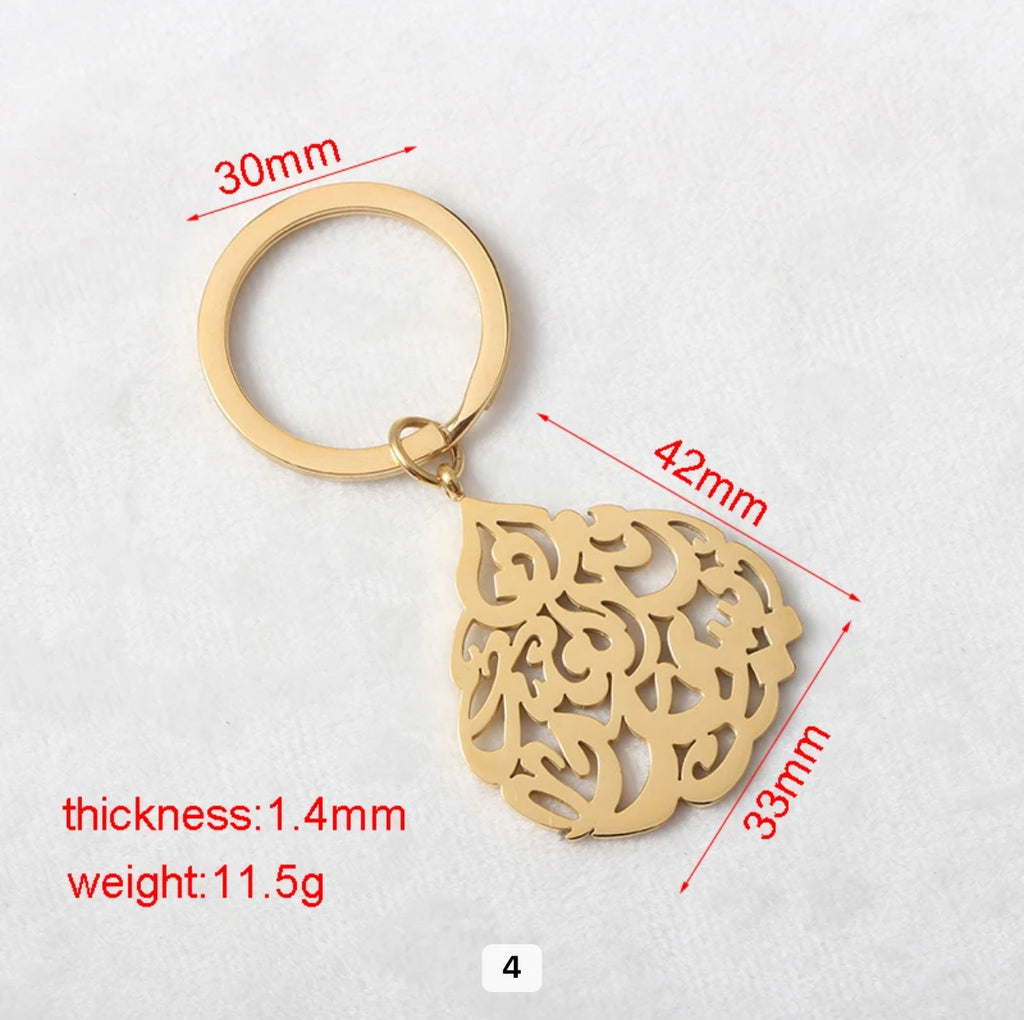 18K Gold Plated Keychains