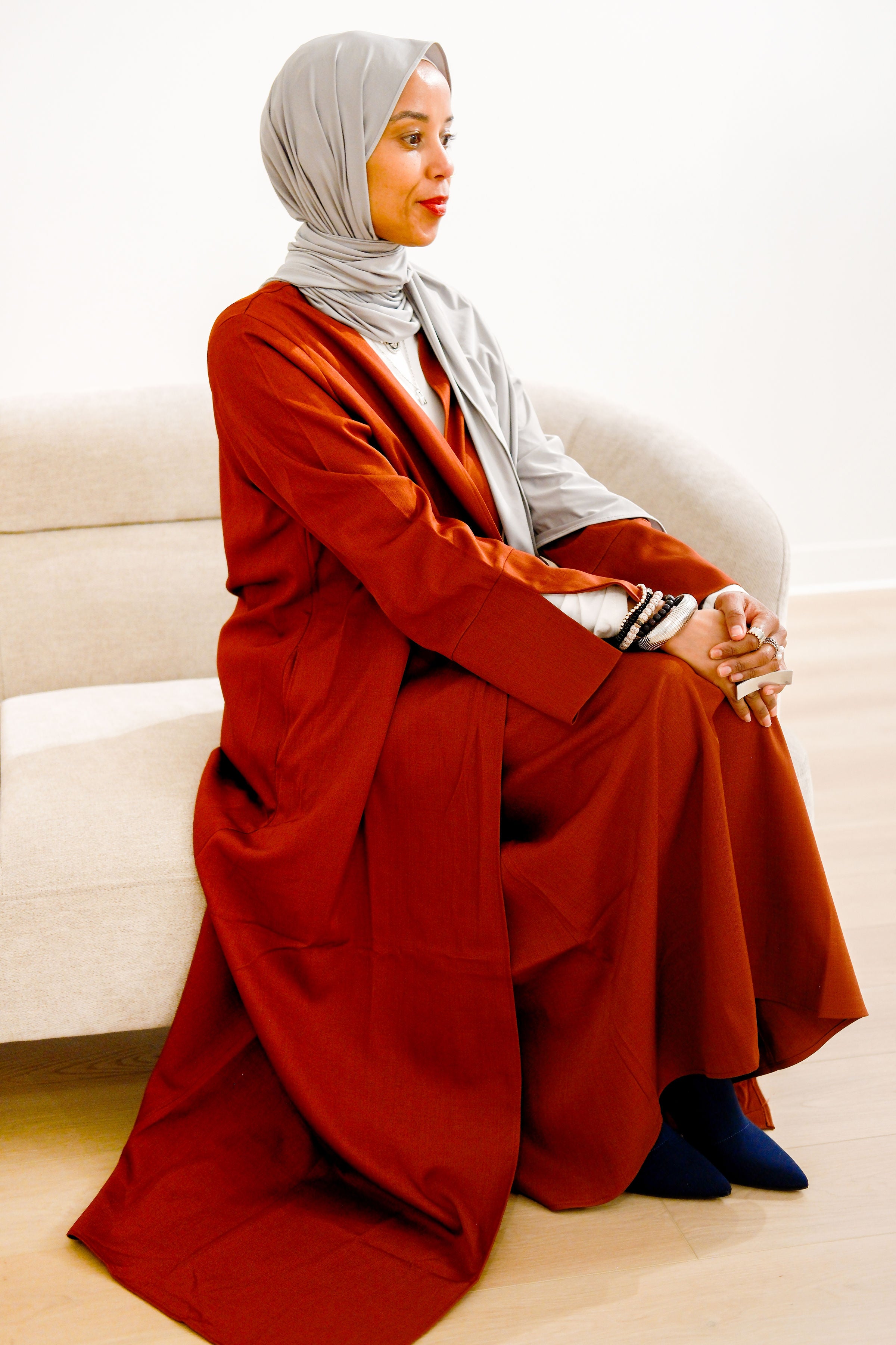 Luxe Minimalist Skirt & Abaya Set