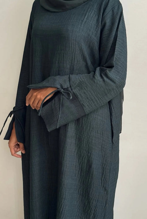 Balad Bow- Cuff Abaya - Salam Fashion