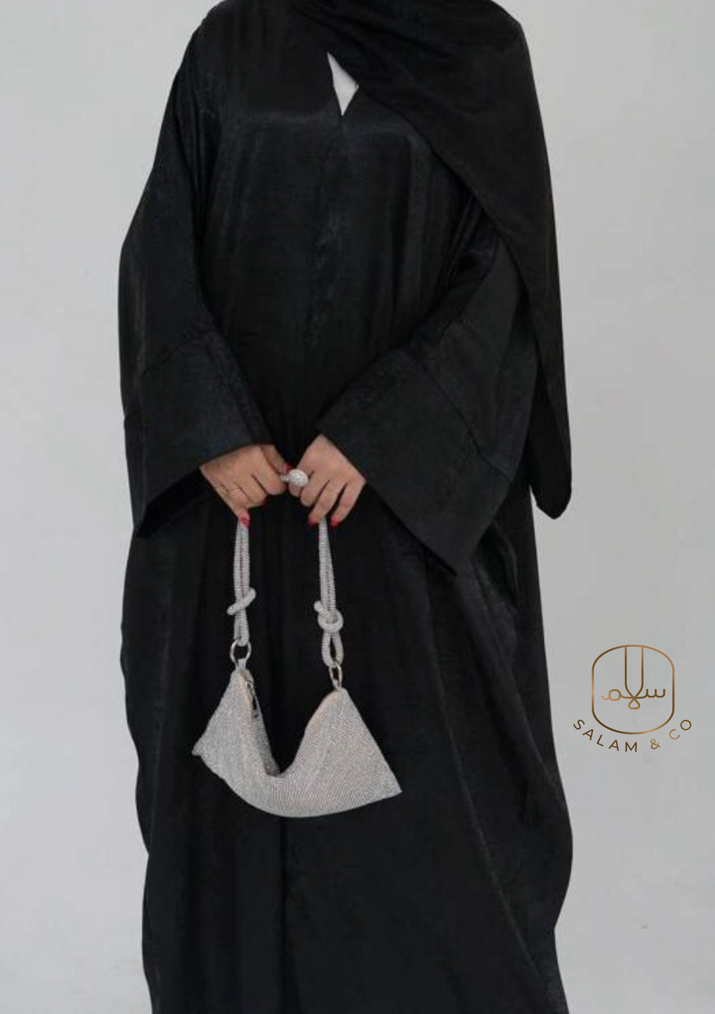 Velvet Kimono Abaya - Salam Fashion