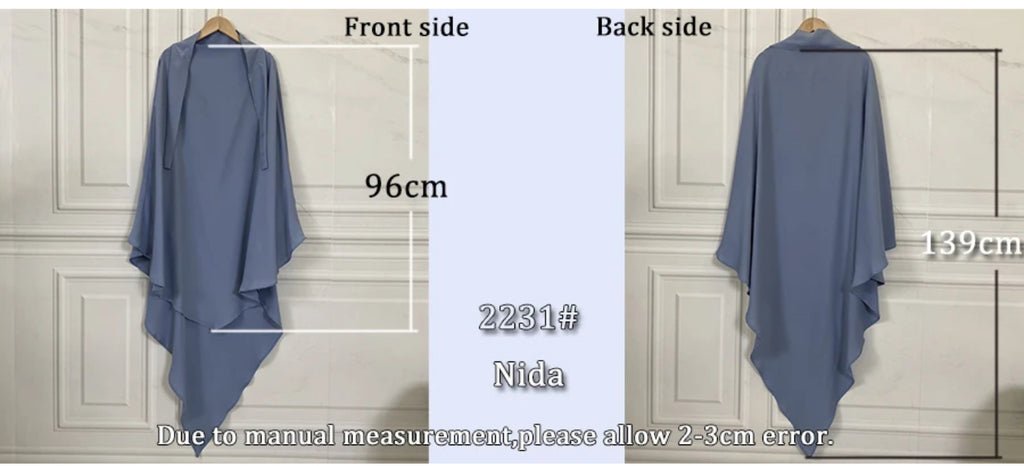 DIAMOND KHIMAR- GRAY - Salam Fashion