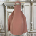 SINGLE LAYER NIQAB- Blush Pink
