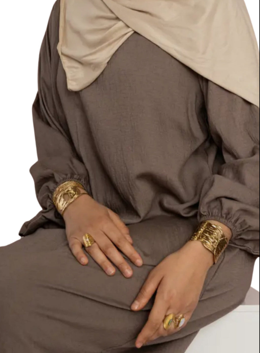 Bisan Balloon Sleeve Abaya