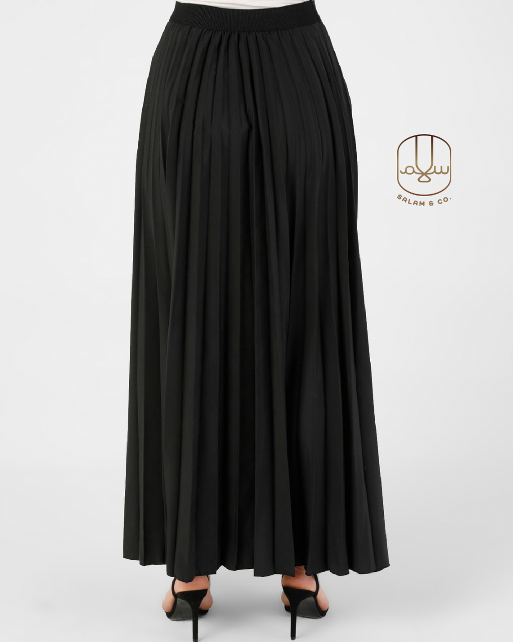 Pleated Maxi Skirt