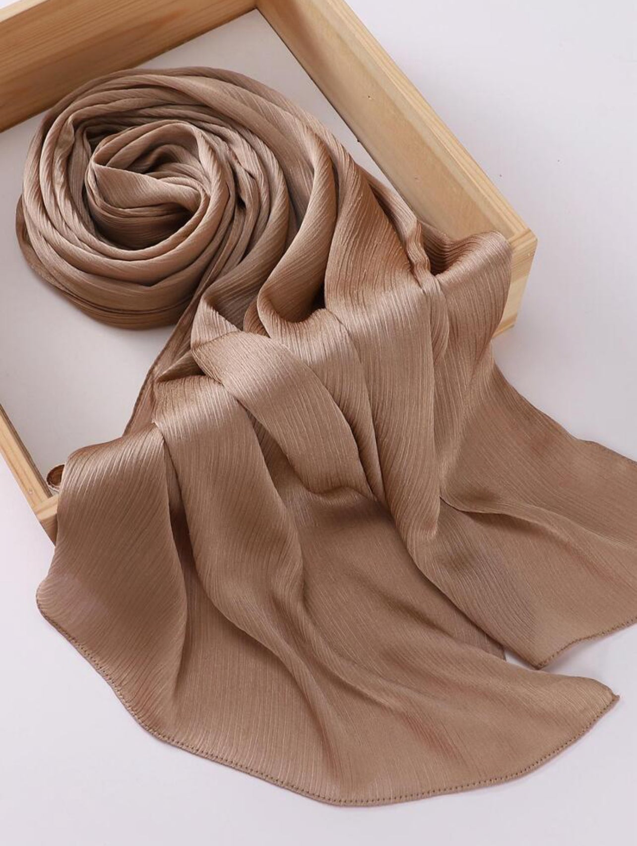 Silk Satin Hijab - Golden